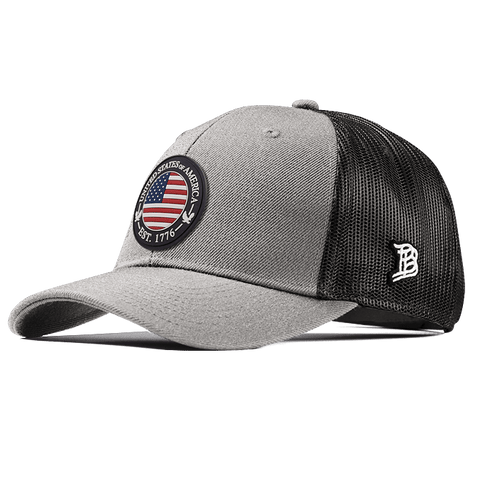 USA Compass Curved Trucker