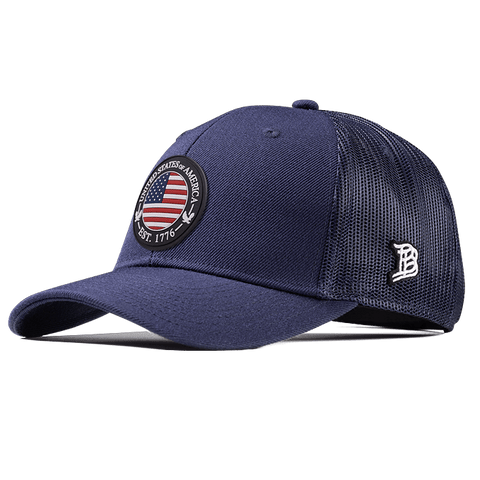USA Compass Curved Trucker