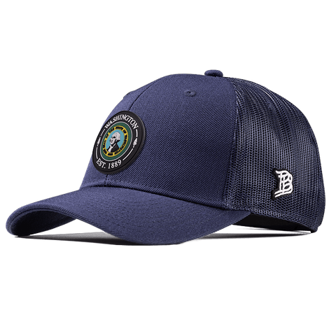 Washington Compass Curved Trucker