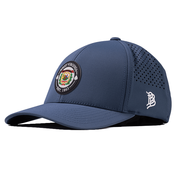 West Virginia Compass Curved Performance Navy