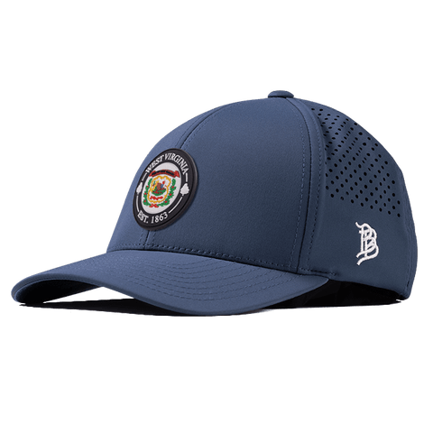 West Virginia Compass Curved Performance Navy