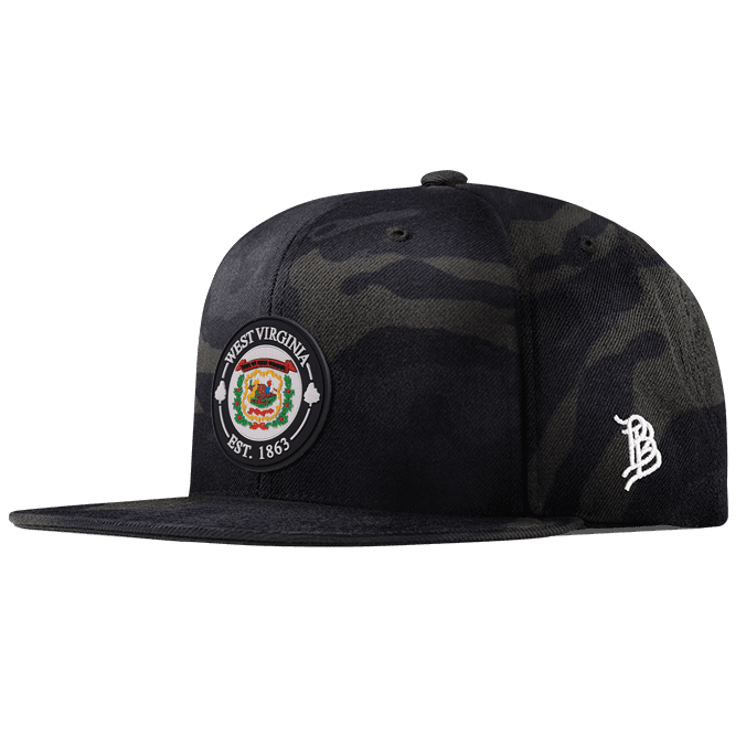 West Virginia Compass Classic Snapback Multicam