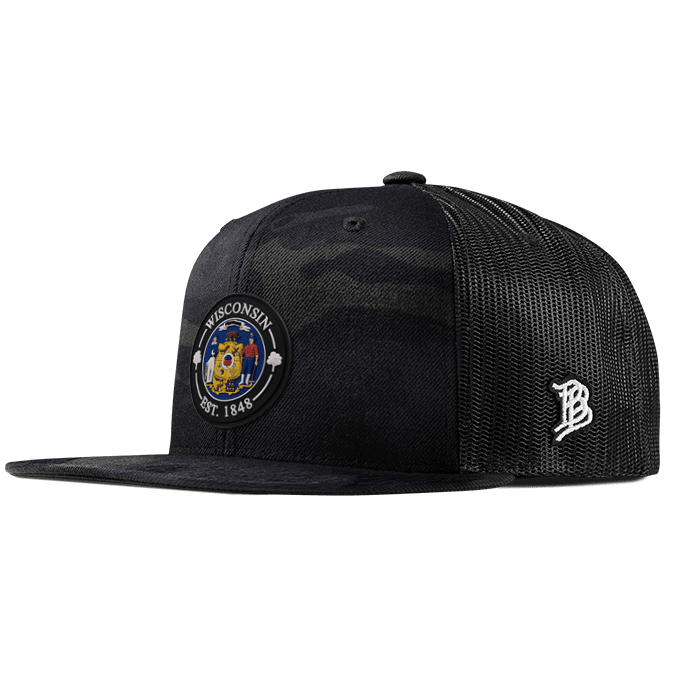 Wisconsin Compass Flat Trucker Multicam