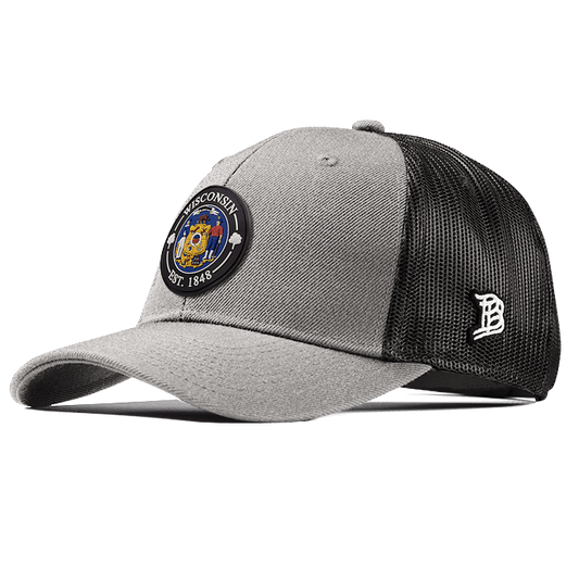 Wisconsin Compass Curved Trucker