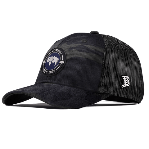 Wyoming Compass Curved Trucker