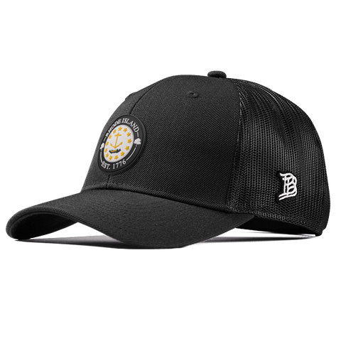 Rhode Island Compass Curved Trucker