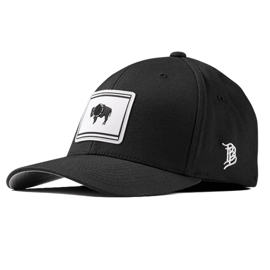 Wyoming Moonlight PVC Flexfit Fitted Black