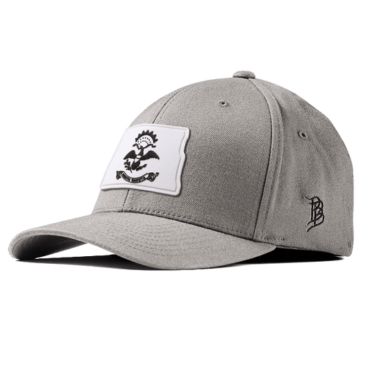 North Dakota Moonlight PVC Flexfit Fitted Heather Gray