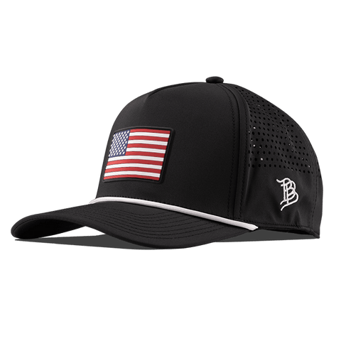 Old Glory PVC Curved 5 Panel Performance Front Black/White