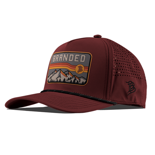 Branded Horizon Curved 5 Panel Performance Front Maroon