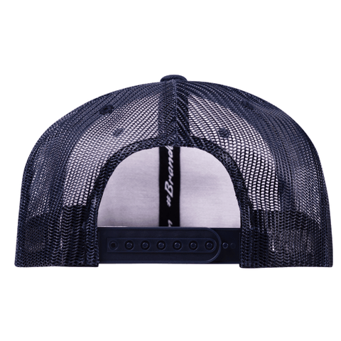 Montana Moonlight PVC Flat Trucker Navy