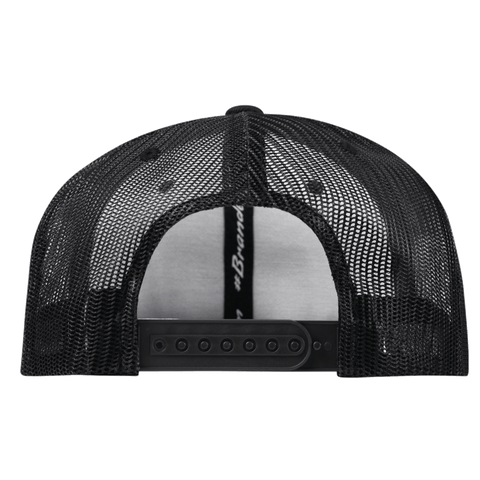 New Mexico Compass Curved Trucker Back Black