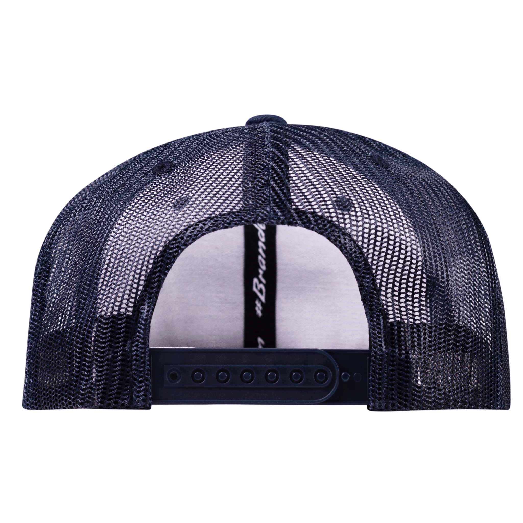Rhode Island 13 PVC Curved Trucker Back Navy