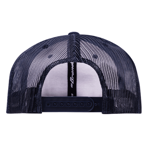 Wisconsin 30 PVC Curved Trucker Back Navy