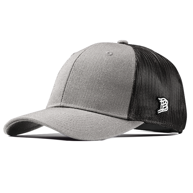 Bare Curved Trucker Heather Gray