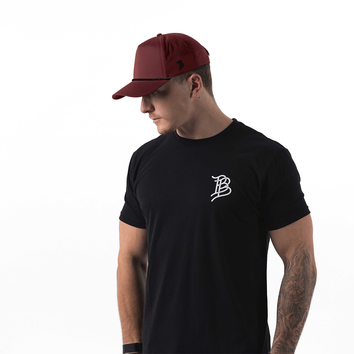 Bare Curved 5 Panel Performance 2-Pack Maroon/Black/White/RWB, Maroon/Black + Loden/Black