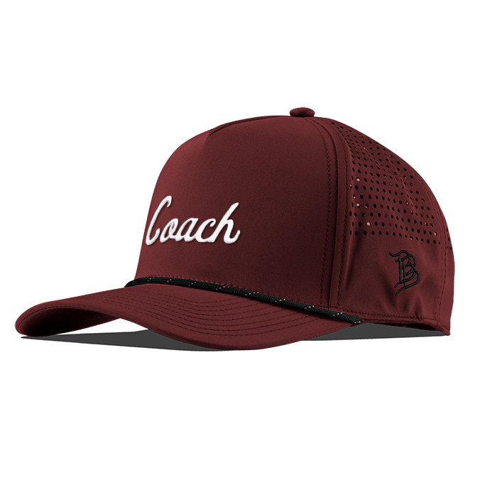 Coach Curved 5 Panel Performance front Maroon/Black