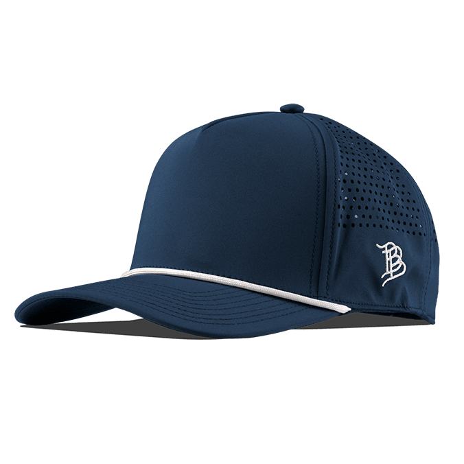 Bare Curved Performance 5 Panel Rope Hat Orion/White