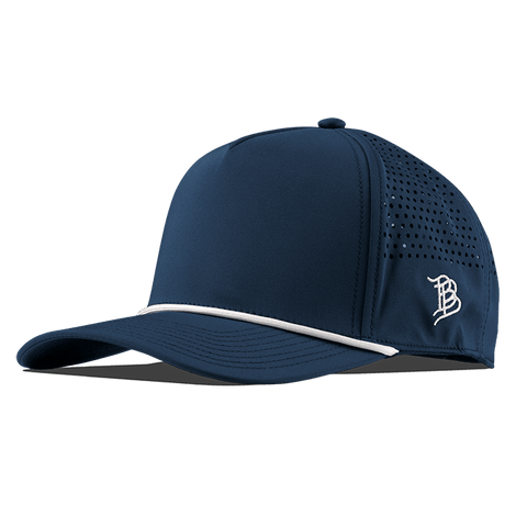 Bare Curved Performance 5 Panel Rope Hat Orion/White