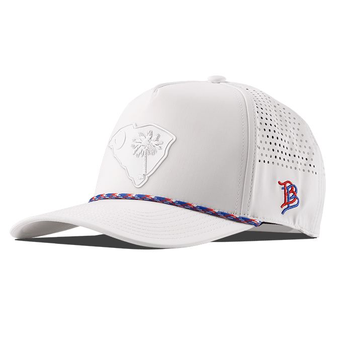 South Carolina Stealth Curved 5 Panel Performance Front White RWB