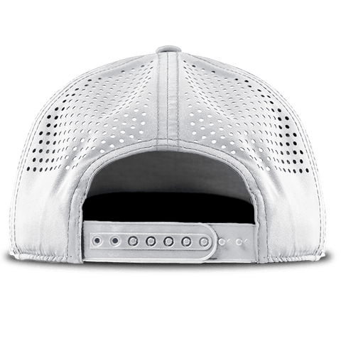 Branded Horizon Curved 5 Panel Performance Back White/RWB