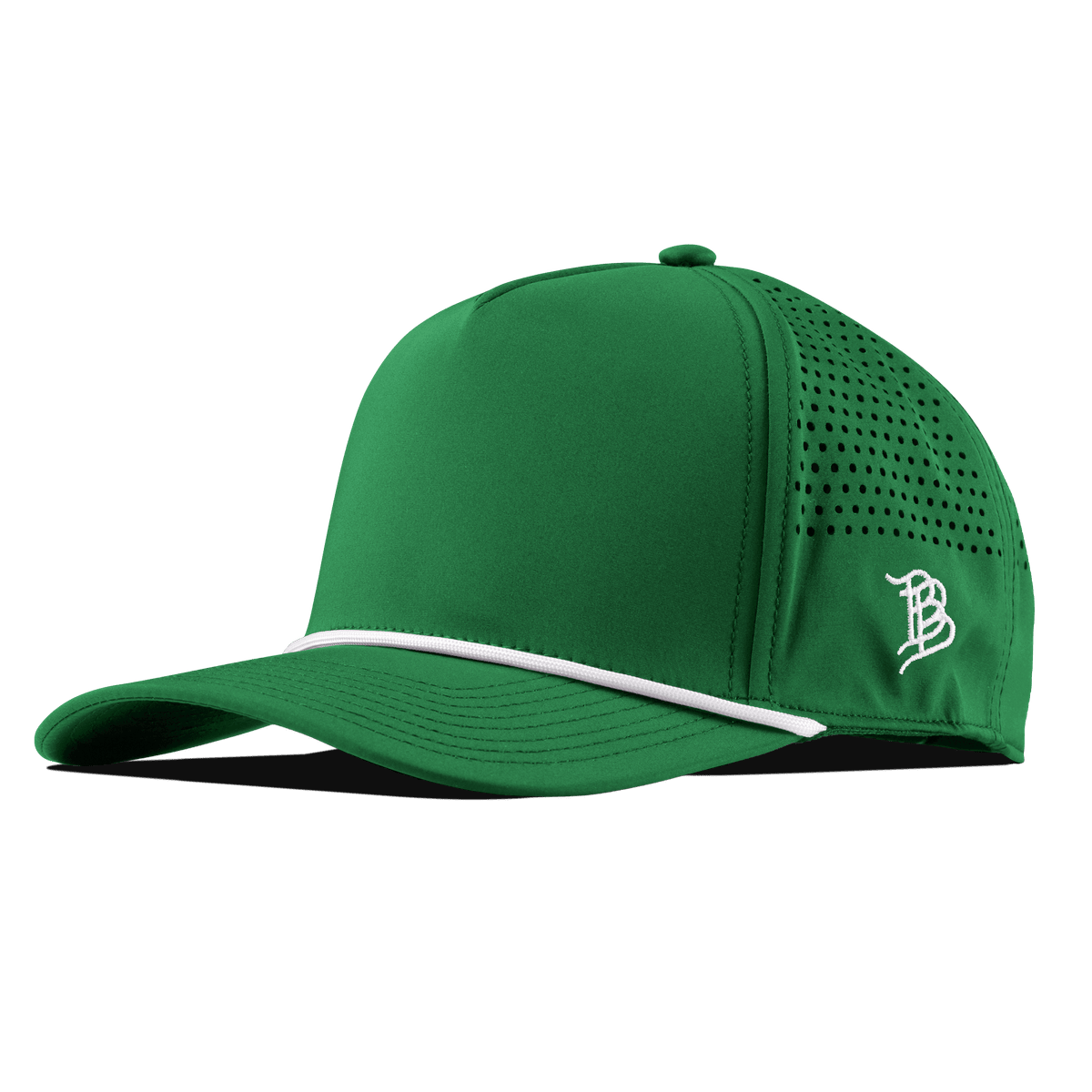 Bare Curved 5 Panel Performance Kelly Green/White