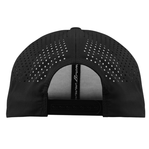 West Virginia Stealth Flat Performance Back Black