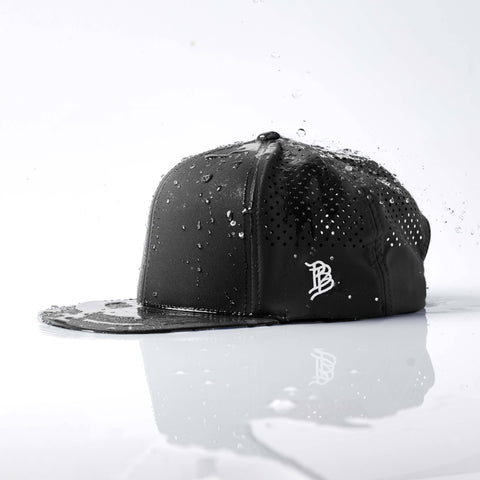 Bare Flat Performance Hat Wet Black