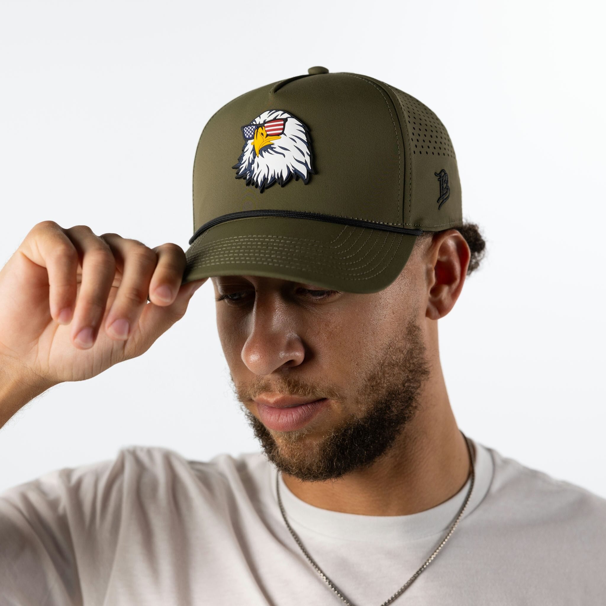 Party Eagle PVC Curved 5 Panel Performance Lifestyle Loden/Black