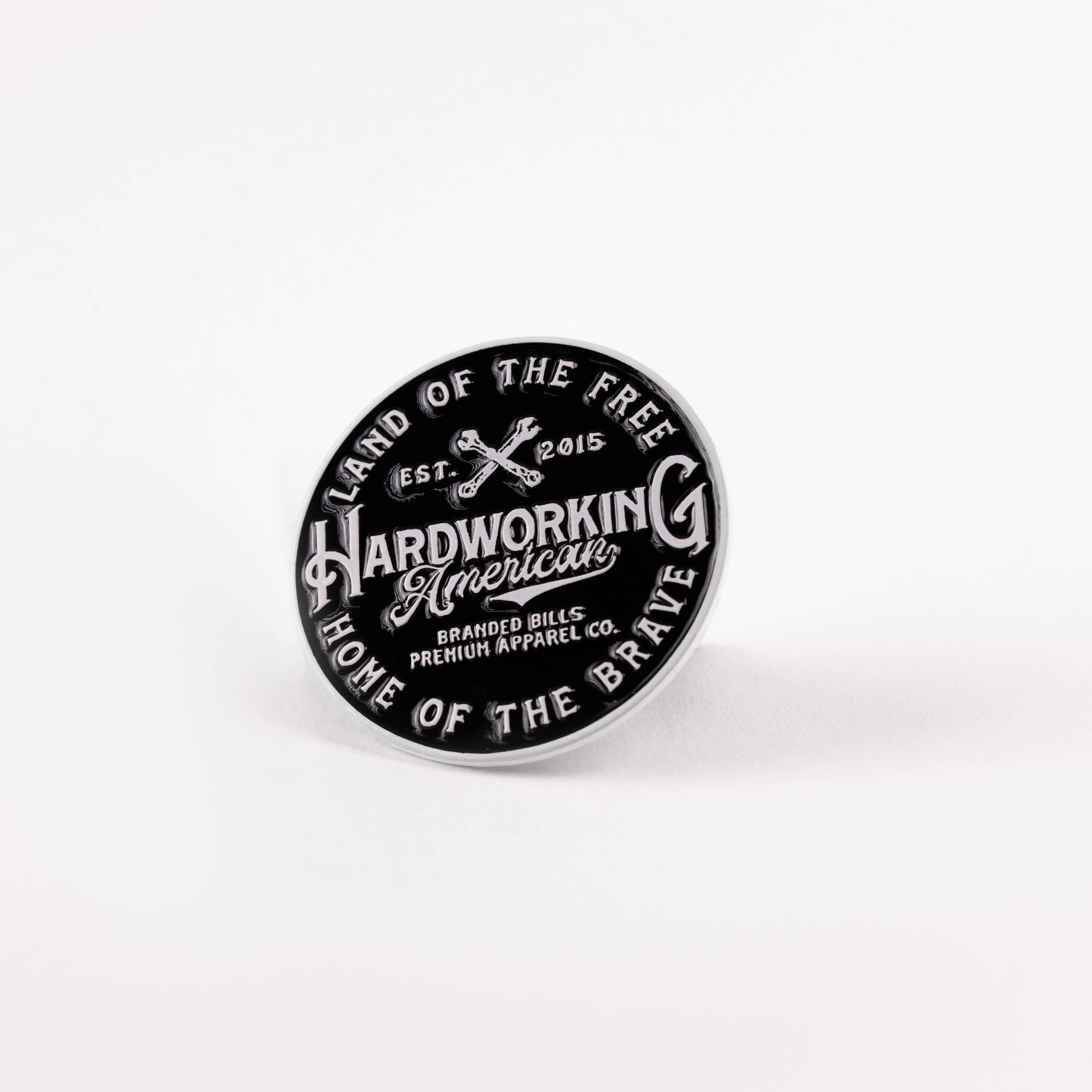 Branded Hat Pin 3-Pack - Hardworking Hat Pin