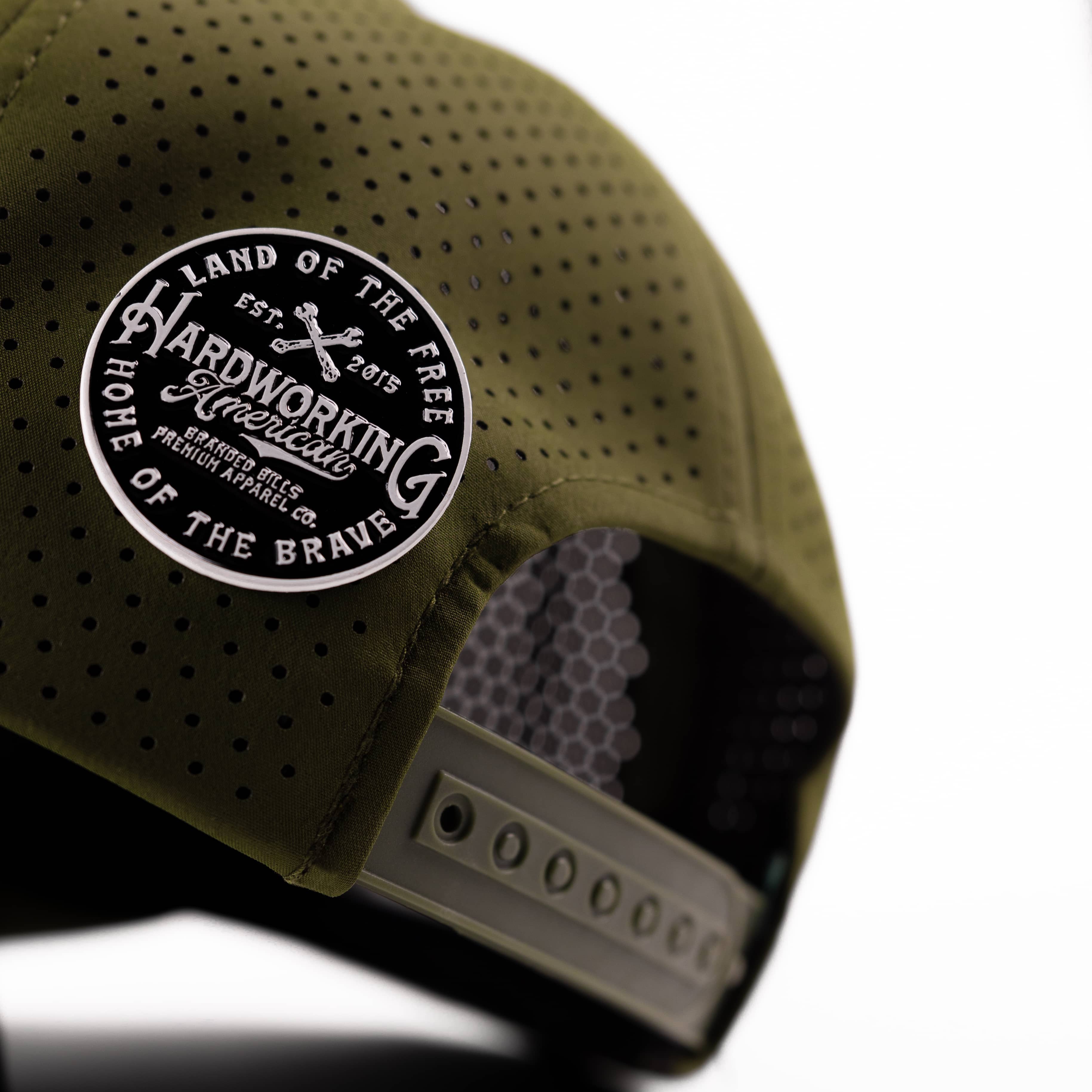 Branded Hat Pin 3-Pack - Hardworking Hat Pin on Loden Elite Hat