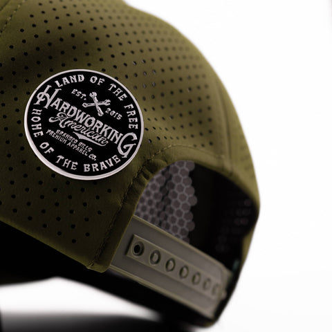 Branded Hat Pin 3-Pack - Hardworking Hat Pin on Loden Elite Hat