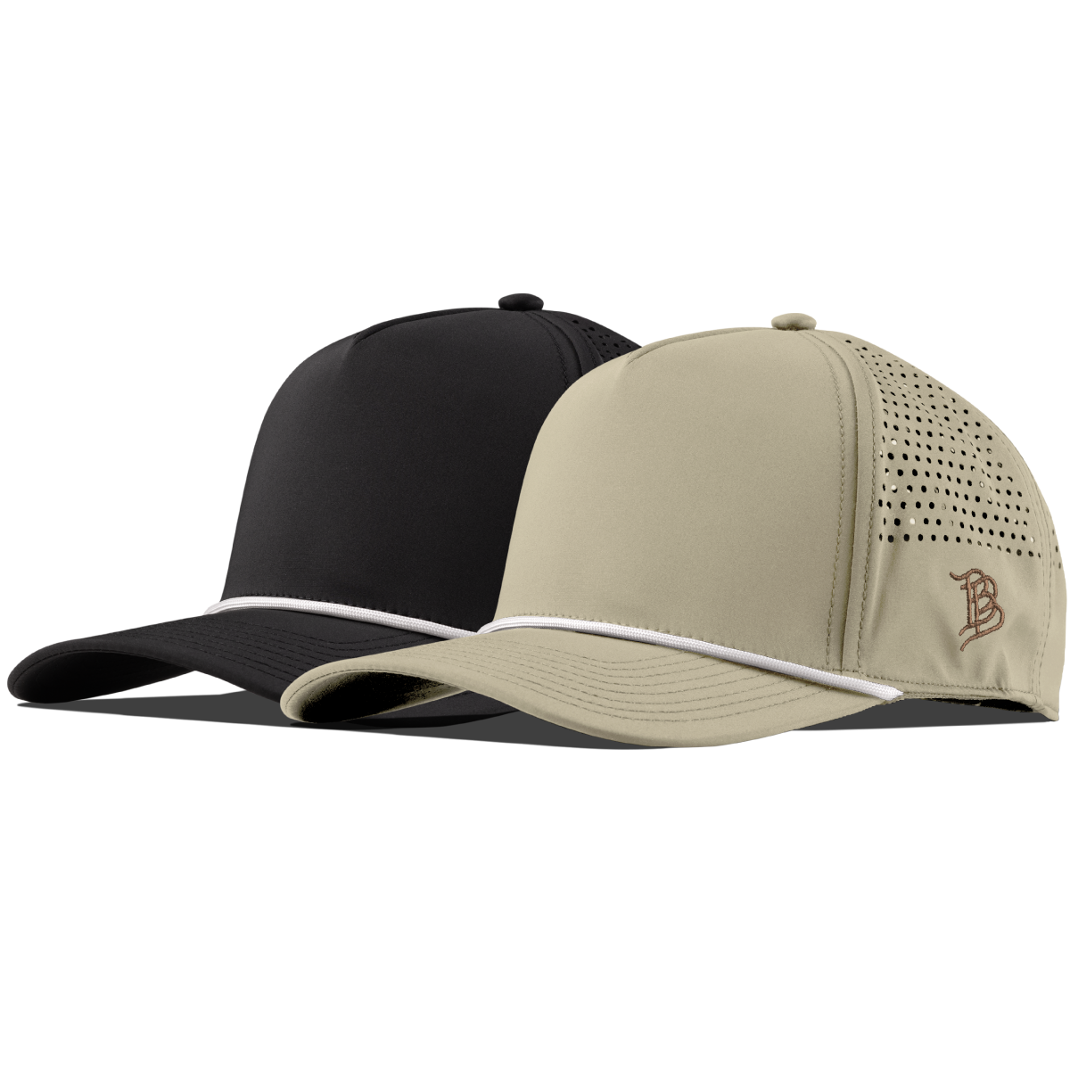 Bare Curved 5 Panel Performance 2-Pack Black/White + Desert/White