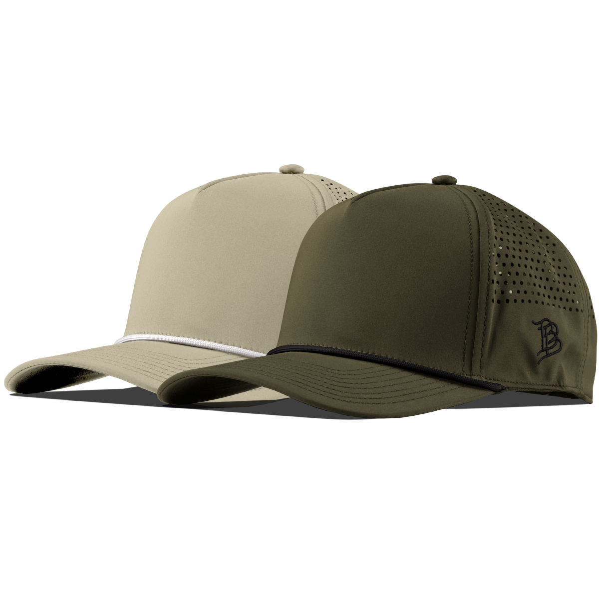 Bare Curved 5 Panel Performance 2-Pack Desert/White + Loden/Black