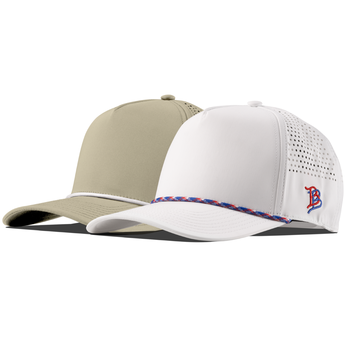 Bare Curved 5 Panel Performance 2-Pack Desert/White + White/RWB