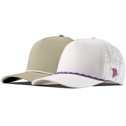 Bare Curved 5 Panel Performance 2-Pack Desert/White + White/RWB