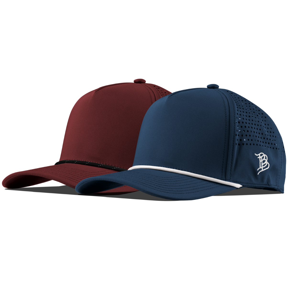 Bare Curved 5 Panel Performance 2-Pack Maroon/Black + Orion/White
