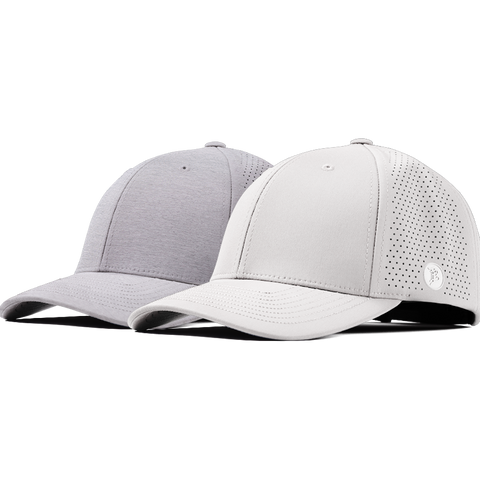 Bare Elite Curved 2-Pack White + Heather Gray