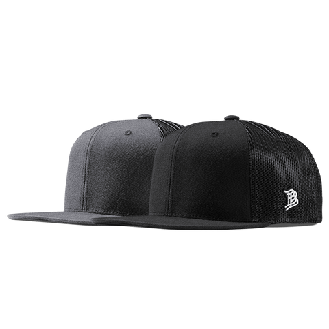 Bare Flat Trucker 2-Pack Charcoal + Black