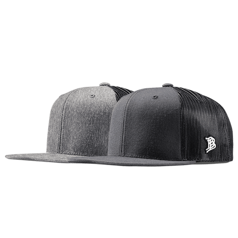 Bare Flat Trucker 2-Pack Heather Gray + Charcoal