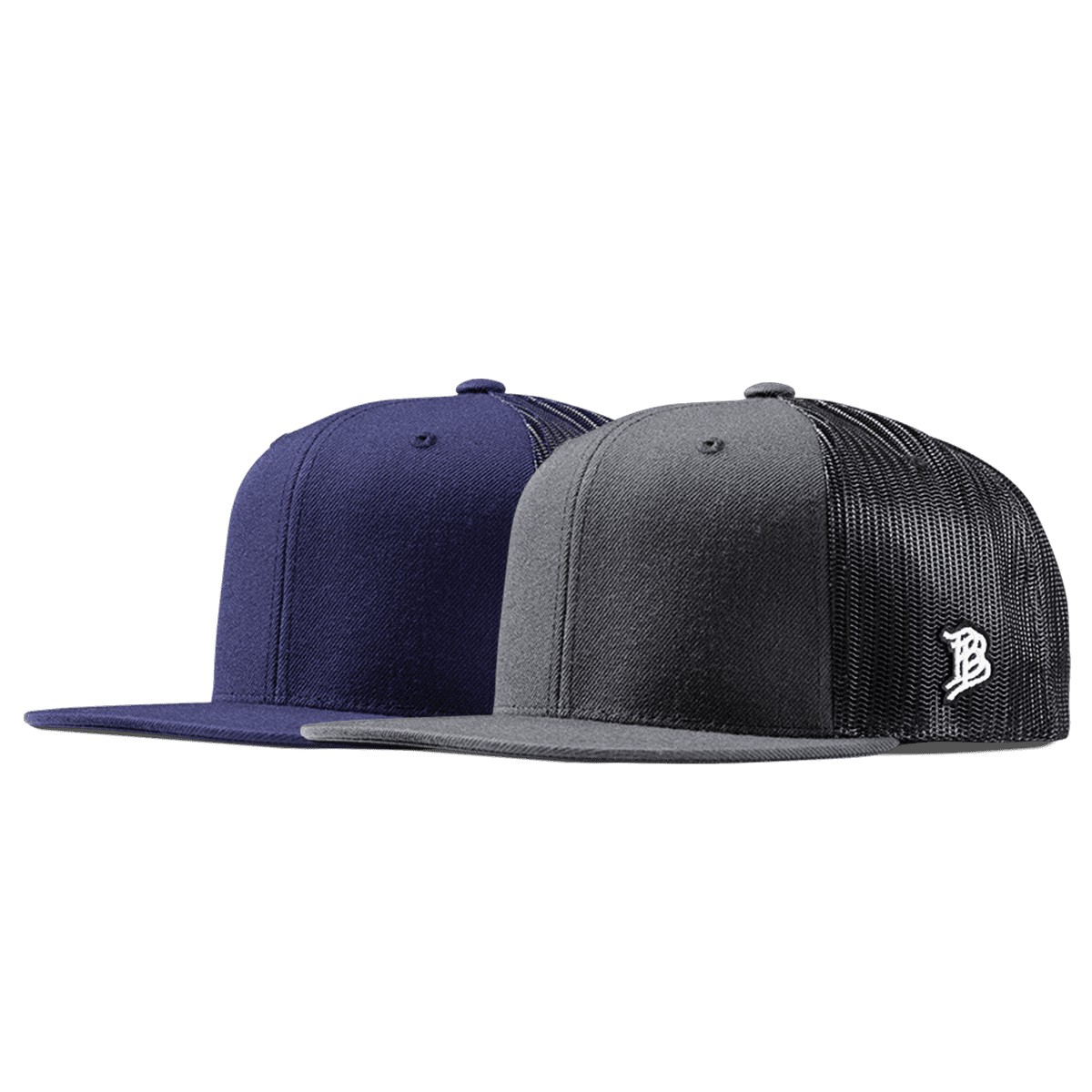 Bare Flat Trucker 2-Pack Charcoal + Navy