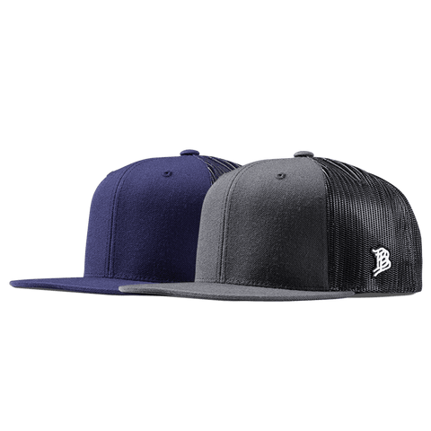 Bare Flat Trucker 2-Pack Charcoal + Navy