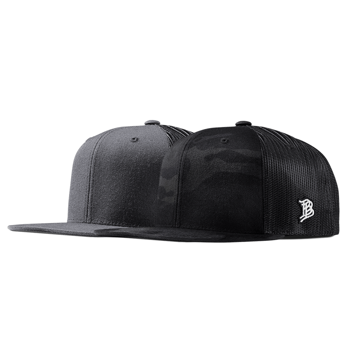 Bare Flat Trucker 2-Pack Multicam + Charcoal