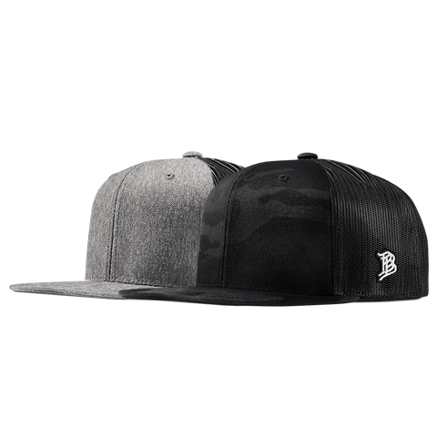 Bare Flat Trucker 2-Pack Multicam + Heather Gray