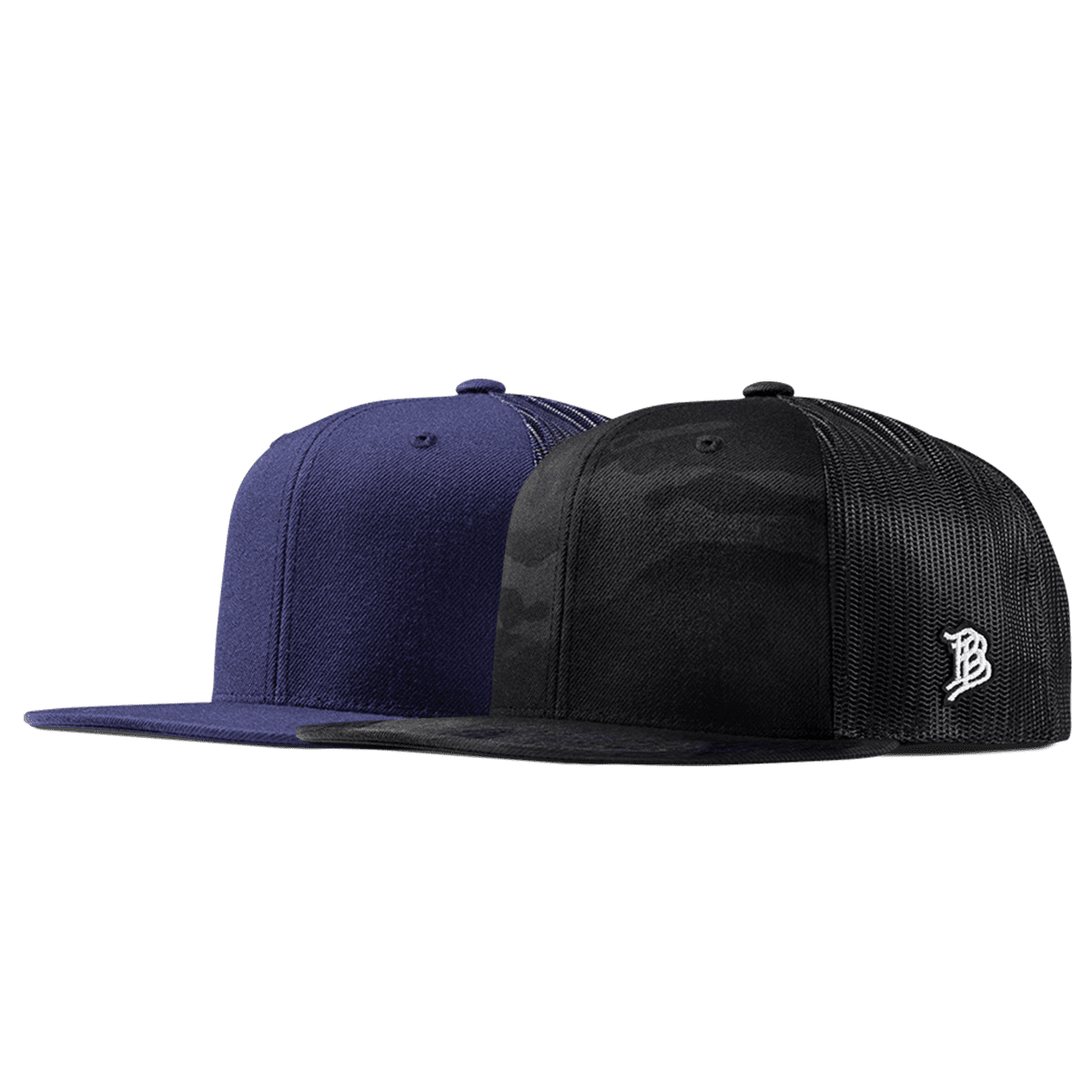 Bare Flat Trucker 2-Pack Multicam + Navy