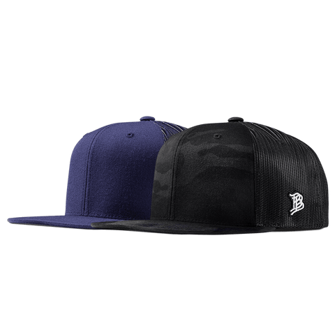 Bare Flat Trucker 2-Pack Multicam + Navy