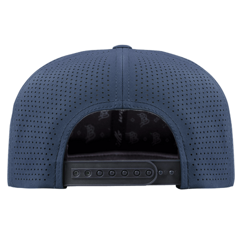 Flower Skull PVC Elite Classic Back Navy 