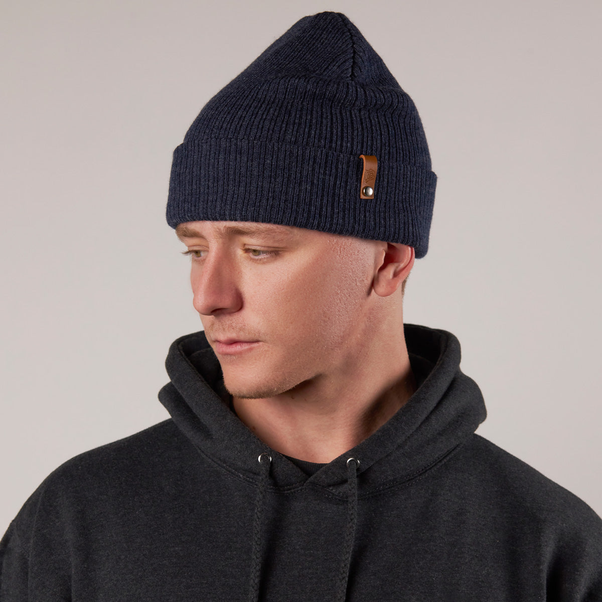 Bare Essential Beanie 2-Pack Charcoal + Navy, Gray + Navy