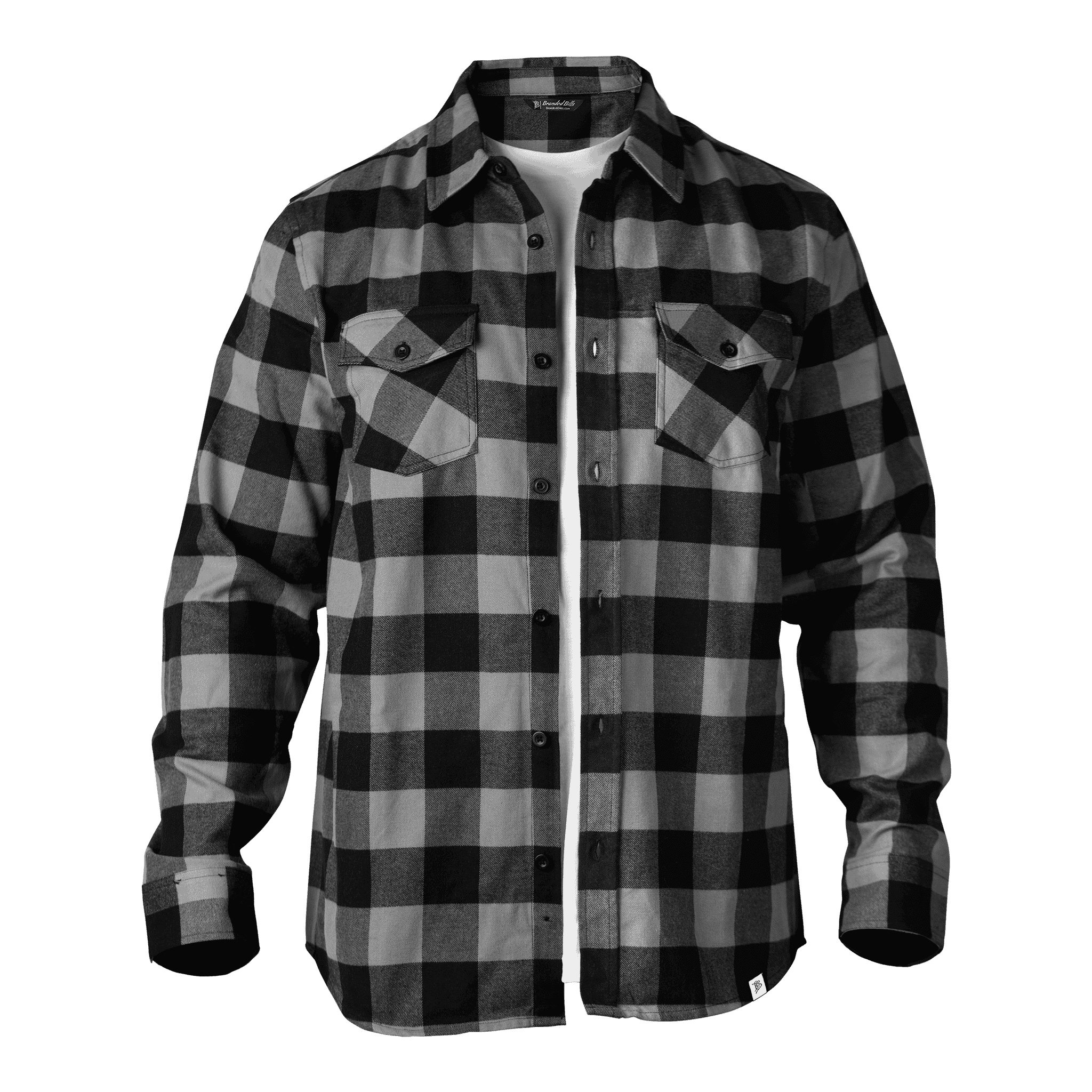 Journeyman Flannel Front Gray