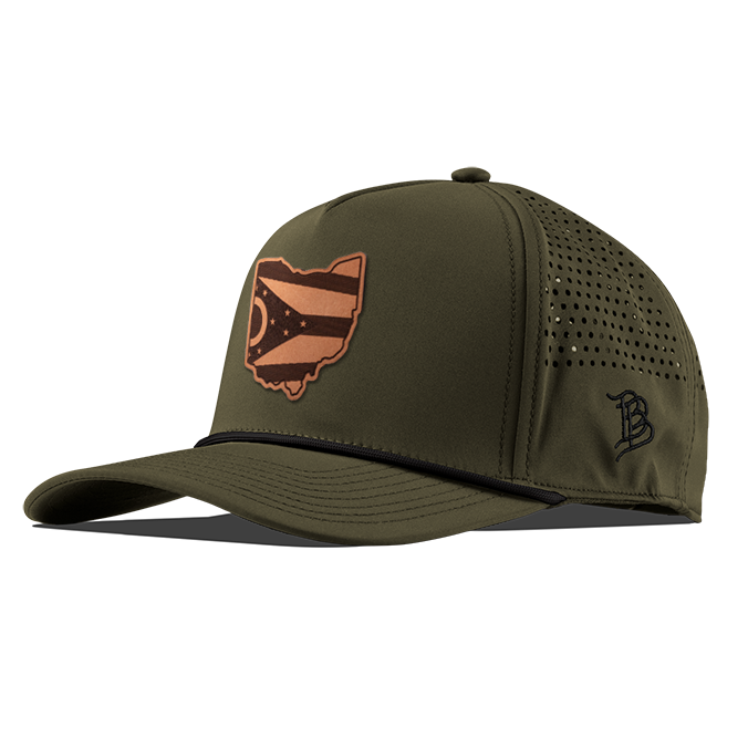 Ohio 17 Tan Curved 5 Panel Performance Loden/Black